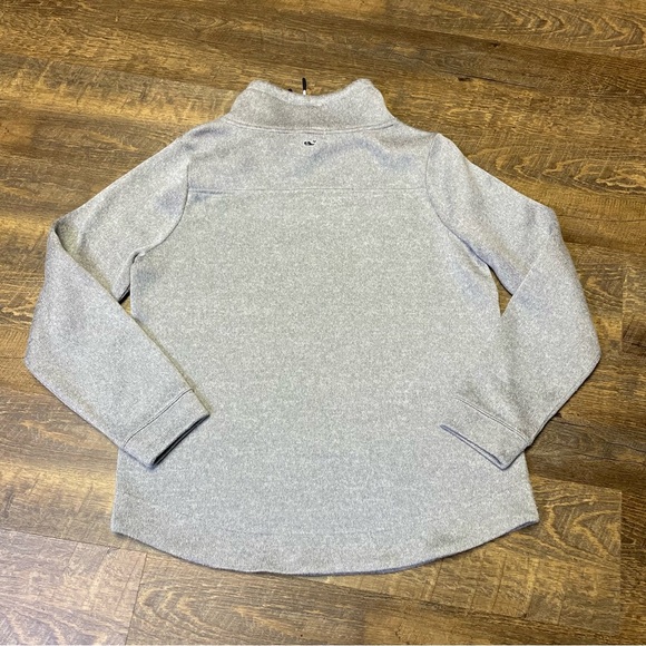 Vineyard Vines Womens Medium Gray Mock Cowl Neck Pullover Fleece Sweatshirt - Picture 8 of 10